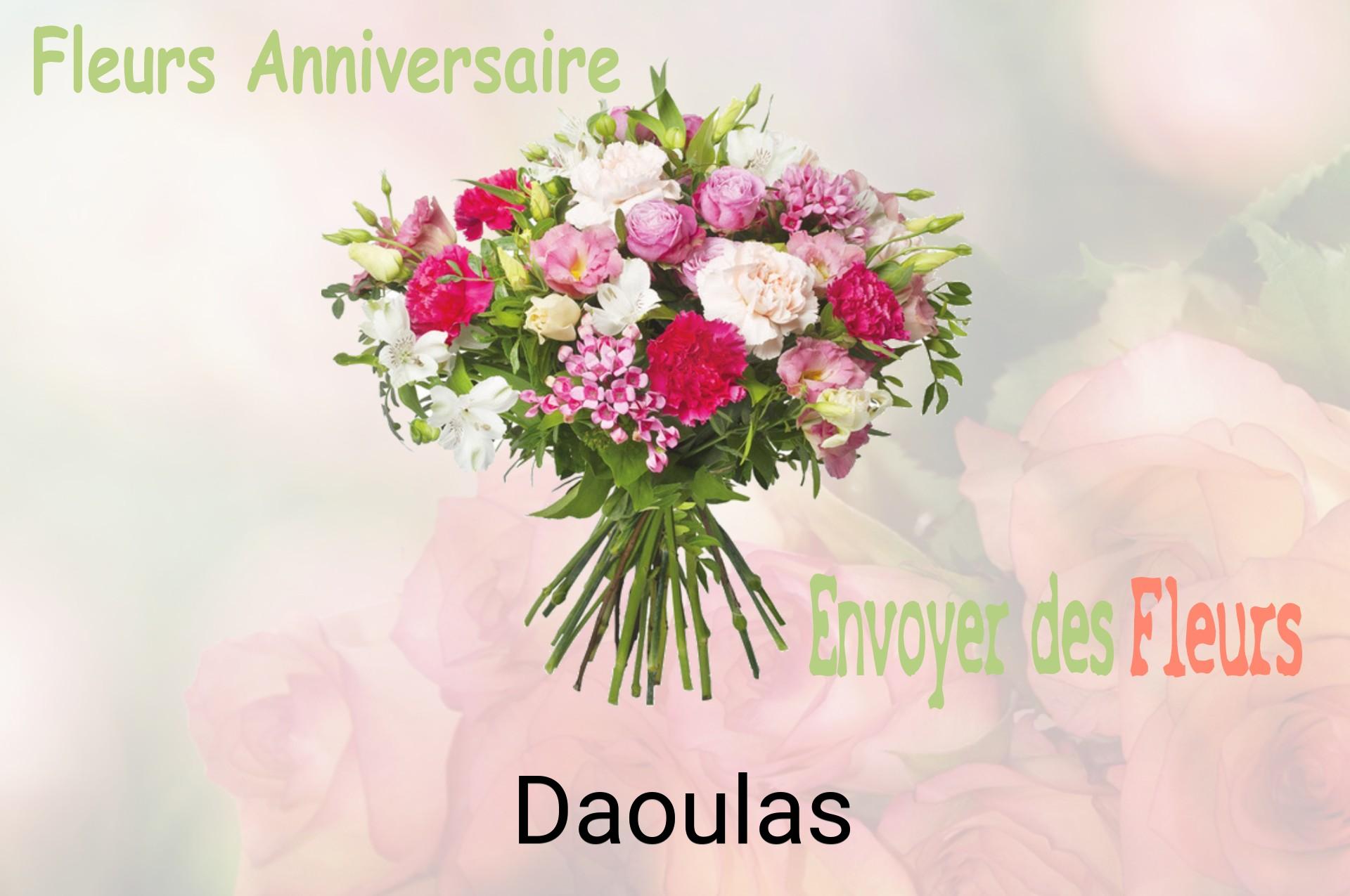Bouquet de fleurs d’anniversaire livré à Daoulas